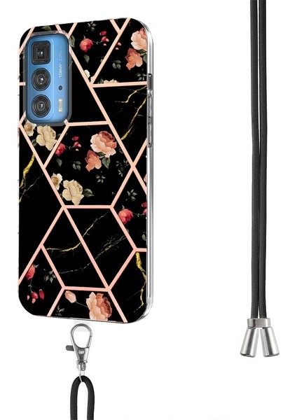 Motorola Edge 20 Pro Black Flower Için Tpu Telefon Kılıfı (Yurt Dışından) modelleri