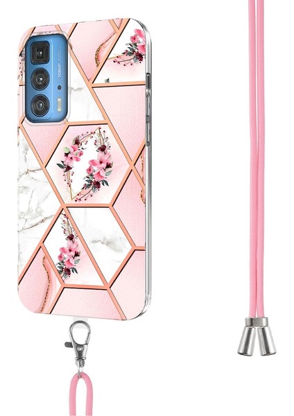 Motorola Edge 20 Pro Pembe Çiçek Için Tpu Telefon Kılıfı (Yurt Dışından) modelleri