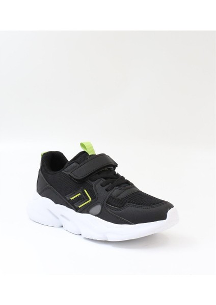 Tokyo Siyah Yeşil Cırtlı Anatomik Erkek Çocuk Spor Ayakkabı fiyatları