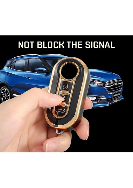 Fiat Doblo Anahtar Kılıfı Nano Siyah Gold fiyatları