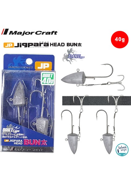 Jigpara Head Bun Jpbu-Dart 40GR #2/0
