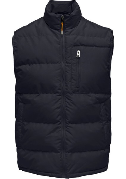Lacivert Erkek Yelek 22024229_ONSJAKE Quılted Vest Otw