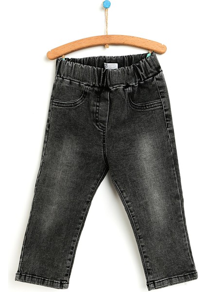 Basic Kız Bebek Siyah Denim Pantolon Kız Bebek