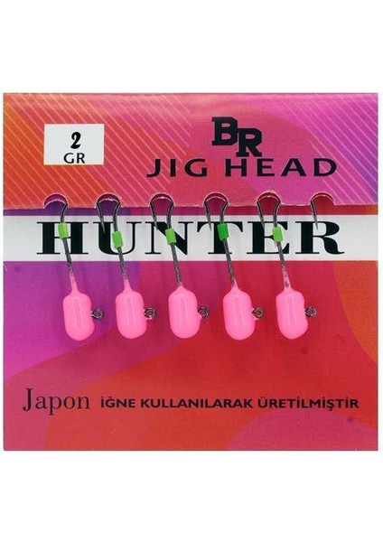 Br Jig Head - Hunter 2gr Pink Uv Glow