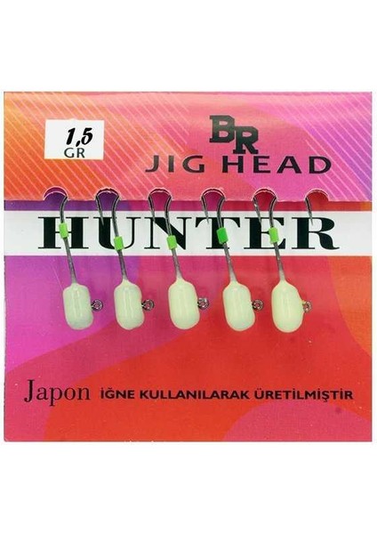 Br Jig Head - Hunter 4gr Green Uv Glow