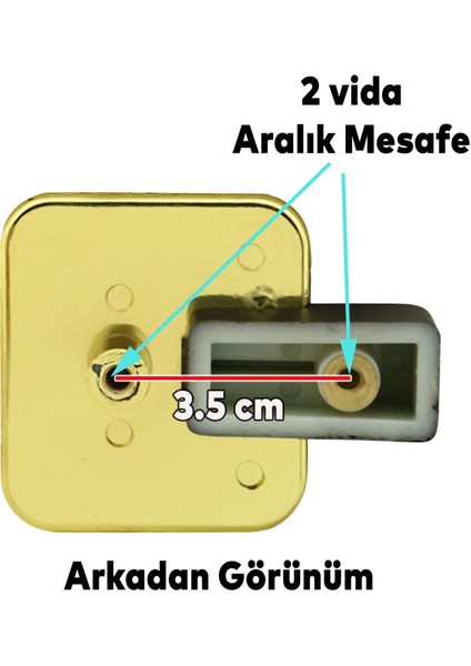 Bugatti Sarkaç Mobilya Konsol Dolap Çekmece Kulpu Kulbu Mat Siyah Gold Plastik Kulp