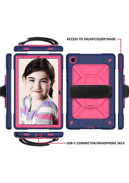 Samsung Galaxy Sekmesi Için A7 10.4 (2020) T500/T505 Case Navy Rose (Yurt Dışından)