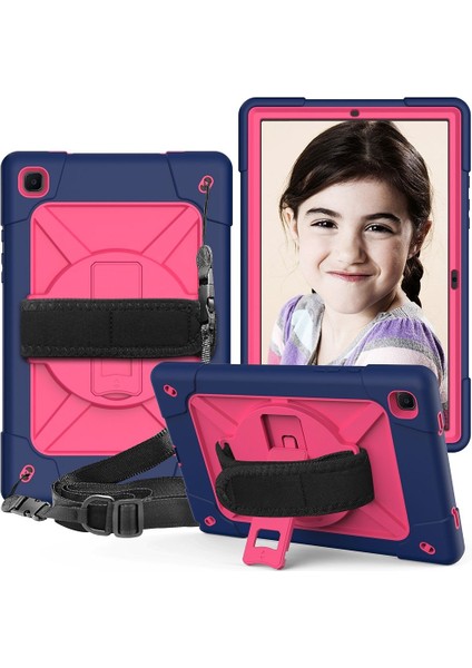 Samsung Galaxy Sekmesi Için A7 10.4 (2020) Tutucu Lacivert Rose Red ile T500 Kasa (Yurt Dışından)