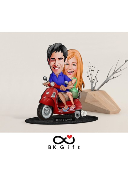 Kişiye Özel Sevgililer Karikatürlü Ahşap Biblo, Sevgililer Günü Hediyesi, Doğum Günü Hediyesi, Yıl Dönümü Hediyesi-10 fırsatları