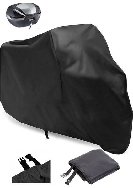 Yuki QM50QT-6E Snoopy Siyah Arka Çanta Uyumlu Motosiklet Brandası Motor Branda