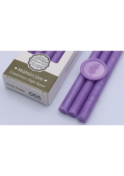 Mühür Mumu Çubuk 11MMX120MM 10 Lu Paket Model: 55 Lavanta Açık