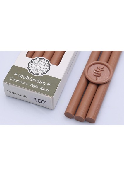 Mühür Mumu Çubuk 11MMX120MM 10 Lu Paket Model: 107 Karamel Sütlü