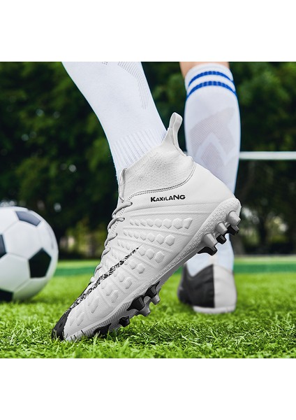 Erkekler Futbol Ayakkabıları Fg Ayak Bileği Krampon Erkek Açık Bağcıklı Yüksek Üst Eğitim Maç Sneaker (Yurt Dışından) fiyatları