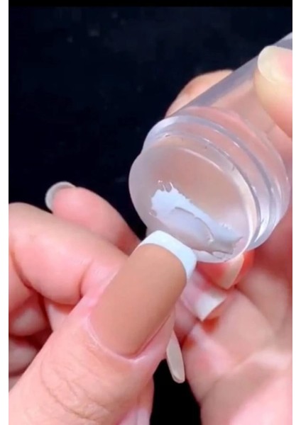 Tırnak Süs Damgalama Yumuşak ve Pürüzsüz Yüzey, Kolay ve Pratik French Stamper Aleti Seti