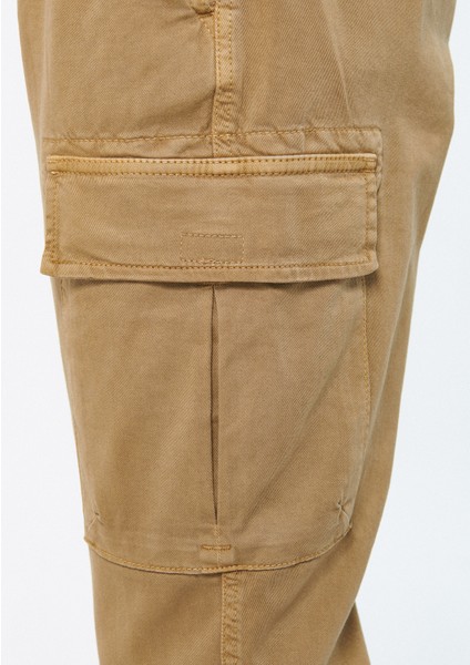 Erkek Bej Kargo Pantolon 000125-80713