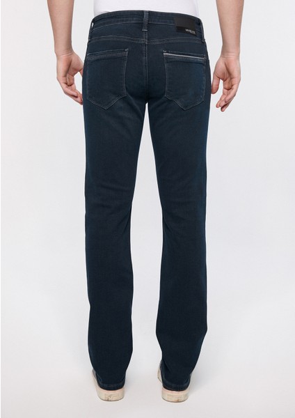 Erkek Martin Puslu Mavi Black Jean Pantolon 0037829624