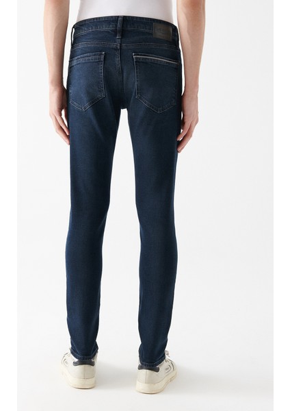 Erkek TOKK Serisi Leo Mavi Black 90 s Vintage Jean Pantolon 0076231957