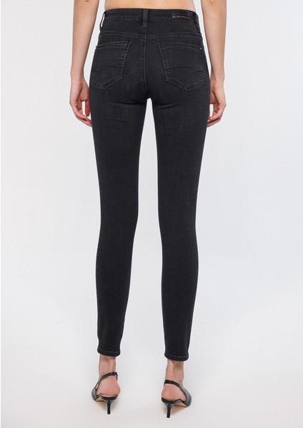 Kadın Tess Duman Gri Gold Luxury Jean Pantolon 100328-31910 fırsatları