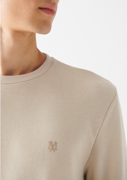 Bisiklet Yaka Bej Basic Sweatshirt 065751-35111 indirimleri