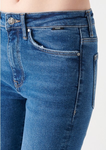 Kadın Maria Koyu Mavi Jean Pantolon 101225-82995