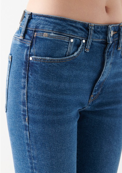 Kadın Maria Koyu Mavi Jean Pantolon 101225-82995