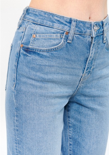 Kadın Cindy Gölgeli 90S Jean Pantolon 100277-82132