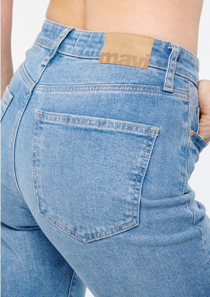 Kadın Cindy Gölgeli 90S Jean Pantolon 100277-82132