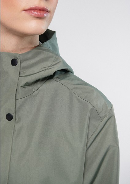 Kadın Kapüşonlu Haki Rüzgarlık 1110136-70123