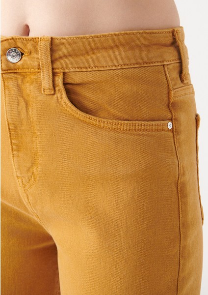 Kadın Victoria Hardal Sarı Jean Pantolon 101072-83779