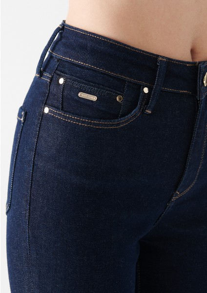 Kadın Serenay Koyu Mavi Gold Premium Jean Pantolon 100980-82996