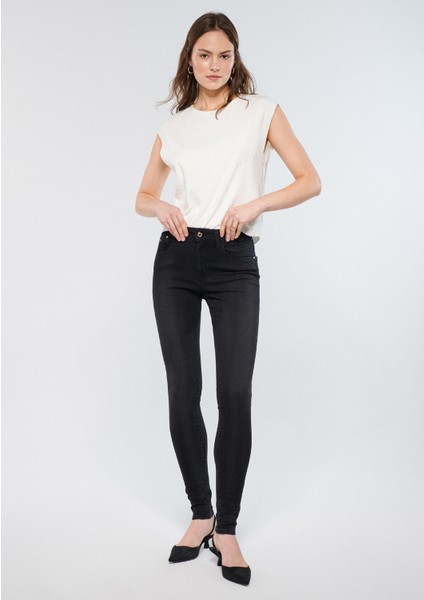 Kadın Alissa Duman Gri Gold Premium Jean Pantolon 1067882217 fiyatları