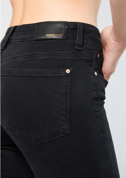 Kadın Alissa Duman Gri Gold Premium Jean Pantolon 1067882217
