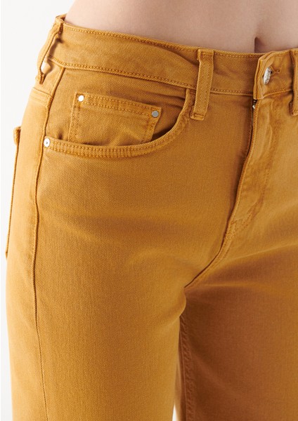 Kadın Victoria Hardal Sarı Jean Pantolon 101072-83779