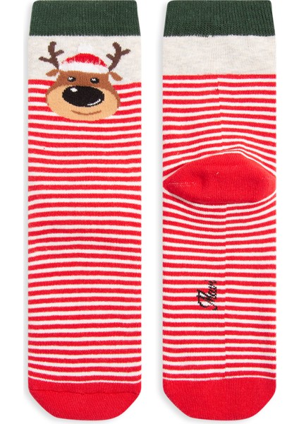 Kadın Yılbaşı Temalı Soket Çorap 1900023-34329