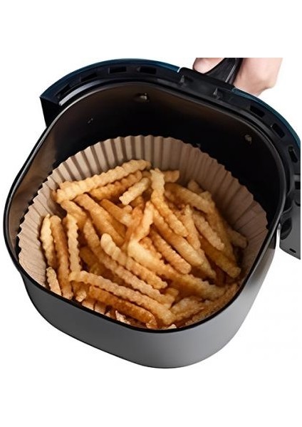 50 Adet Yanmaz Yapışmaz Airfryer Pişirme Kağıdı Phılıps Xıaomı Tefal Karaca Pişirme Kağıdı