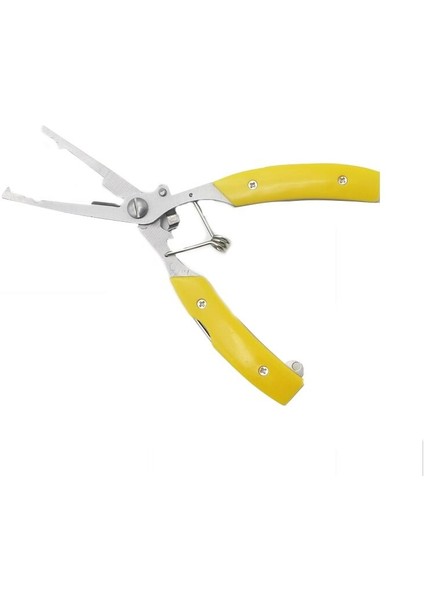 Balıkçılık Pense 16.5 cm Kelepçering Hattı Kesici Kanca Sökücü Bıçak Testere Sarı