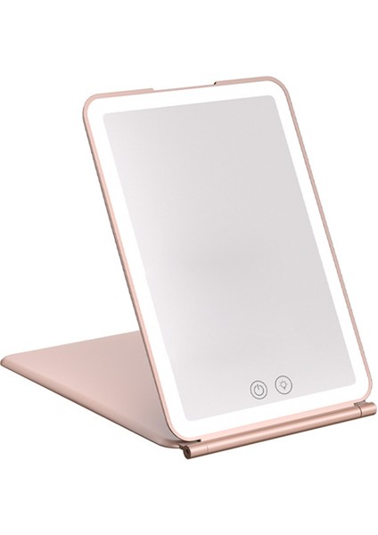 LED Dokunmatik Ekran Makyaj Aynası - Pembe (Yurt Dışından)