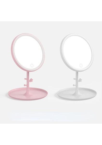 LED Dokunmatik Ekran Makyaj Aynası - Pembe (Yurt Dışından)