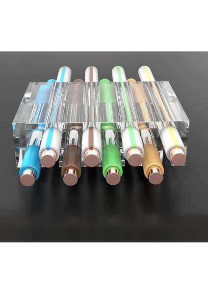 5 Adet - Cat5 Cat6 Cat7 Metal Konnektör RJ45 Internet Kablo Soketi Konnektörü Ucu Jak Jack Cat7 Jack + Kablo Ayraç (5li Paket)