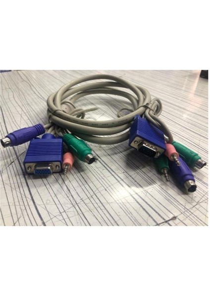 2 Metre Erkek Dişi Kvm Kablo Erkek Dişi 2 Metre Kvm Kablo