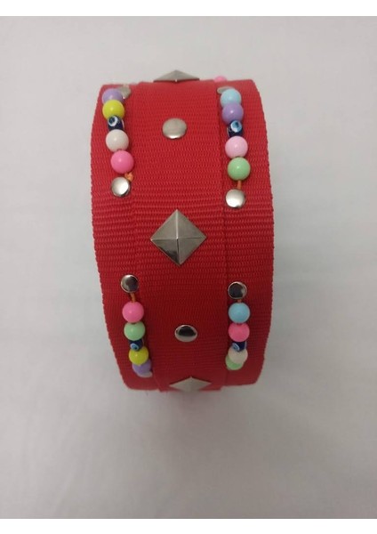Süslü Boncuklu El Işlemeli Köpek Tasması 70 X4 cm fırsatları