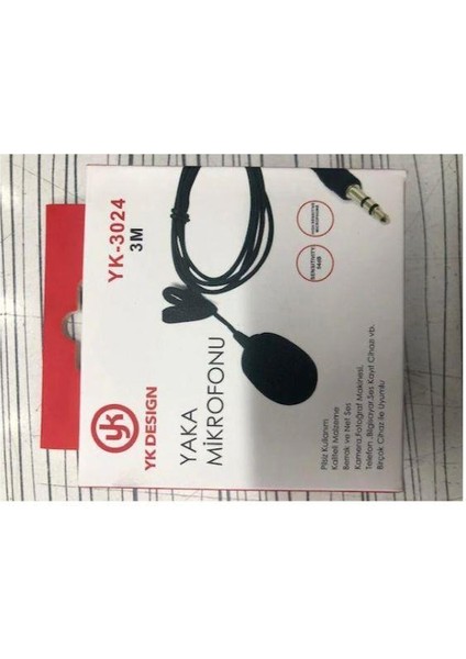 3 Metre Yaka Mikrofonu 3 Metre Bilgisayar Mikrofon