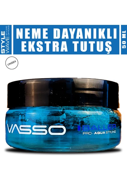 24 Saat Tutuş Sağlayan Tüm Saç Tipleri Için Parlak Görünüm Veren Neme Karşı Dayanıklı Wax 50 ml