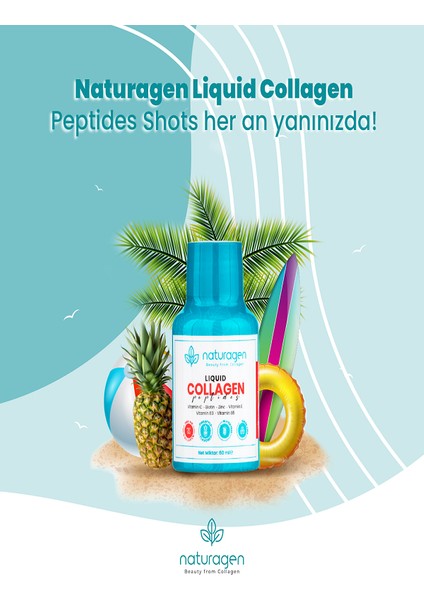Ananas Aromalı Likit Collagen Shot 60 ml - 24 Adet Şişe fiyatları
