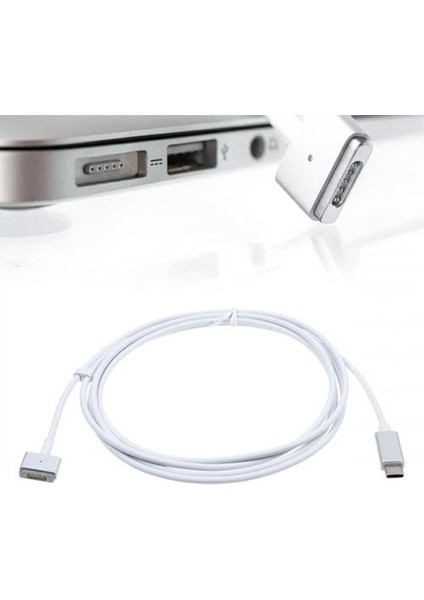 Super Şarj 60W 1.8mt Magsafe 2 Macbook Pro Şarj Kablosu Macbook Air Şarj Kablosu Type C Şarj