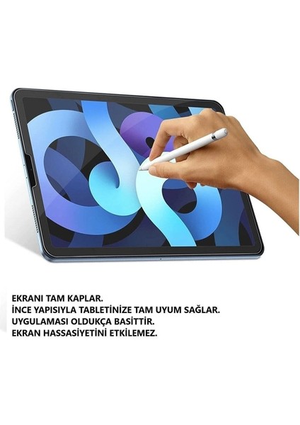 iPad Air 4/5 Nesil 10.9 Inç Uyumlu Nano Teknoloji Kırılmaz Cam Ekran Koruyucu Kutulu