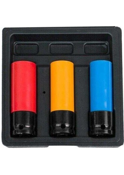26157 Jant Lokma Takımı Tekerlek Somunu Seti, 1/2'' 3 Parça