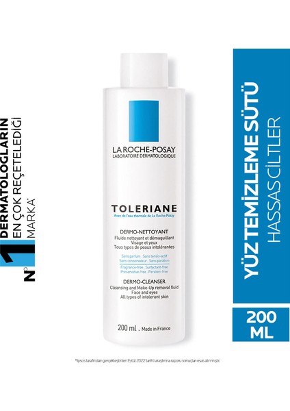 La Roche-Posay Toleriane Dermo Nettoyant Temizleme Sütü Ultra Hassas Ciltler 200Ml