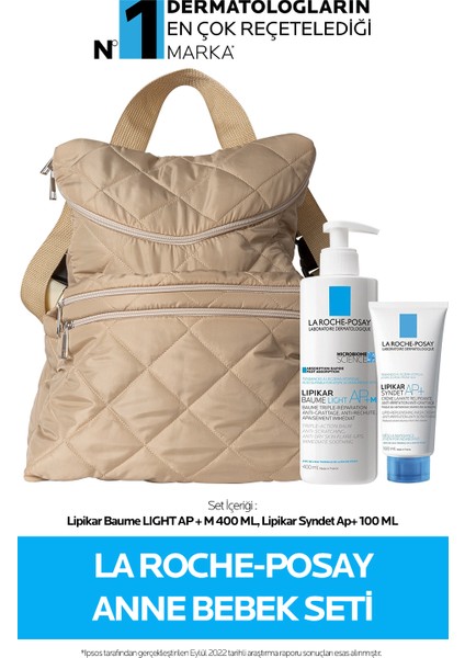 Anne Bebek Seti: Lipikar Baume Ap+M Light 400 Ml&lipikar Syndet AP+100 ml