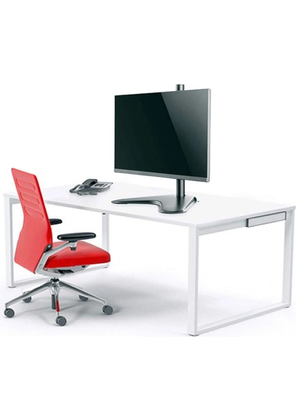 EF71 Steel Design 2-8 kg Tek Kol Asansörlü 13"-32" Desktop Monitör Standı